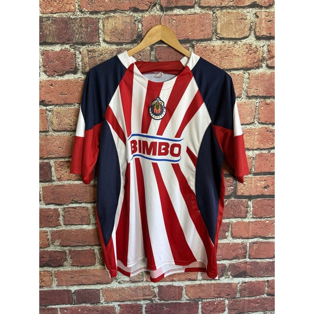 Vintage Club Deportivo Guadalajara Jersey Size XL Mexico Chivas Bimbo Futbol